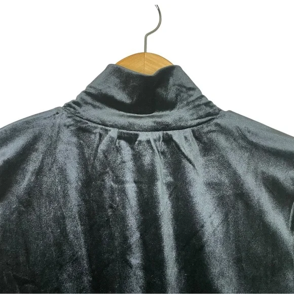 Tuckernuck Pomander Place Black Velvet Mottershead Dress sz XS EUC Mock Neck